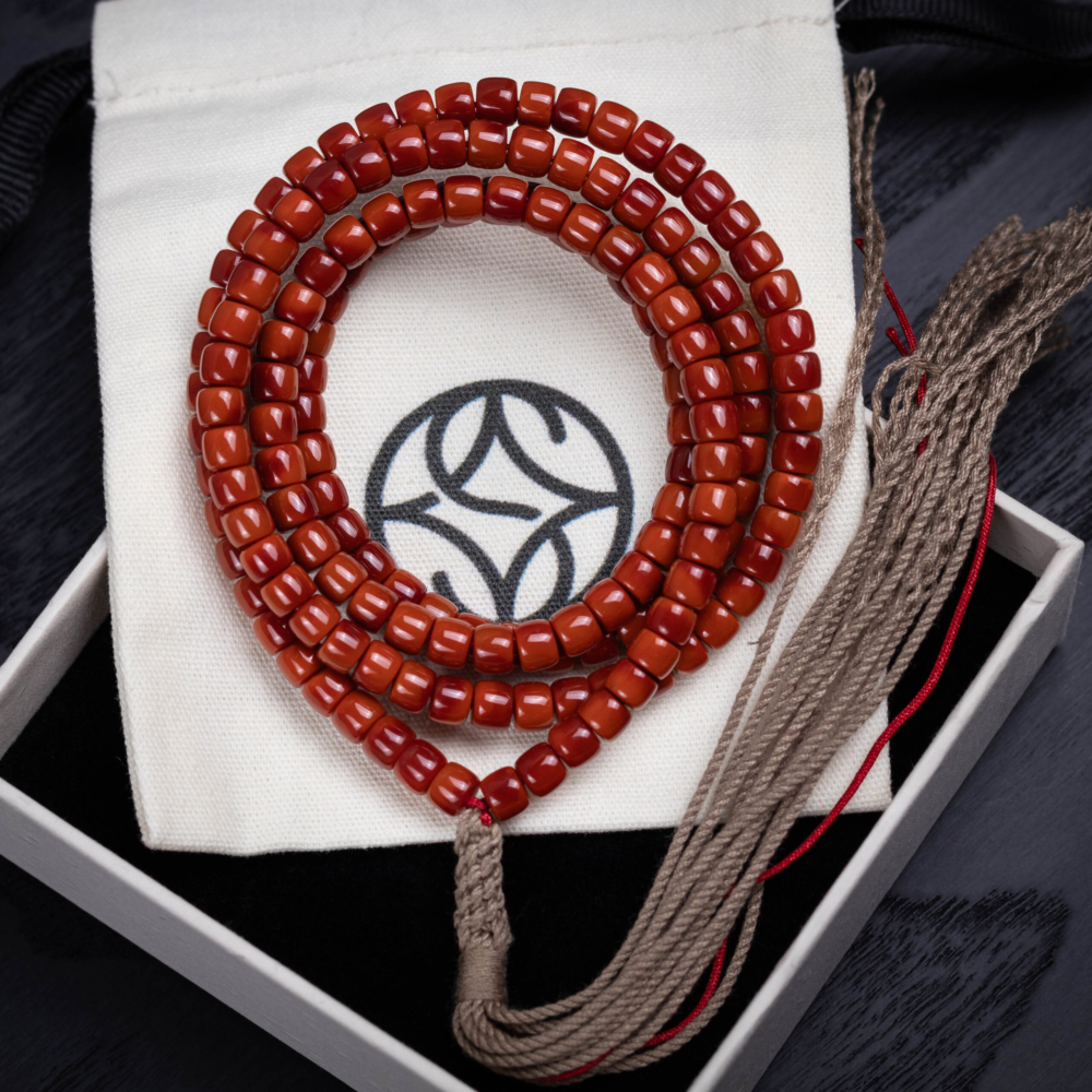 Natural Waxi Nanhong Agate Bracelet 5.5mm