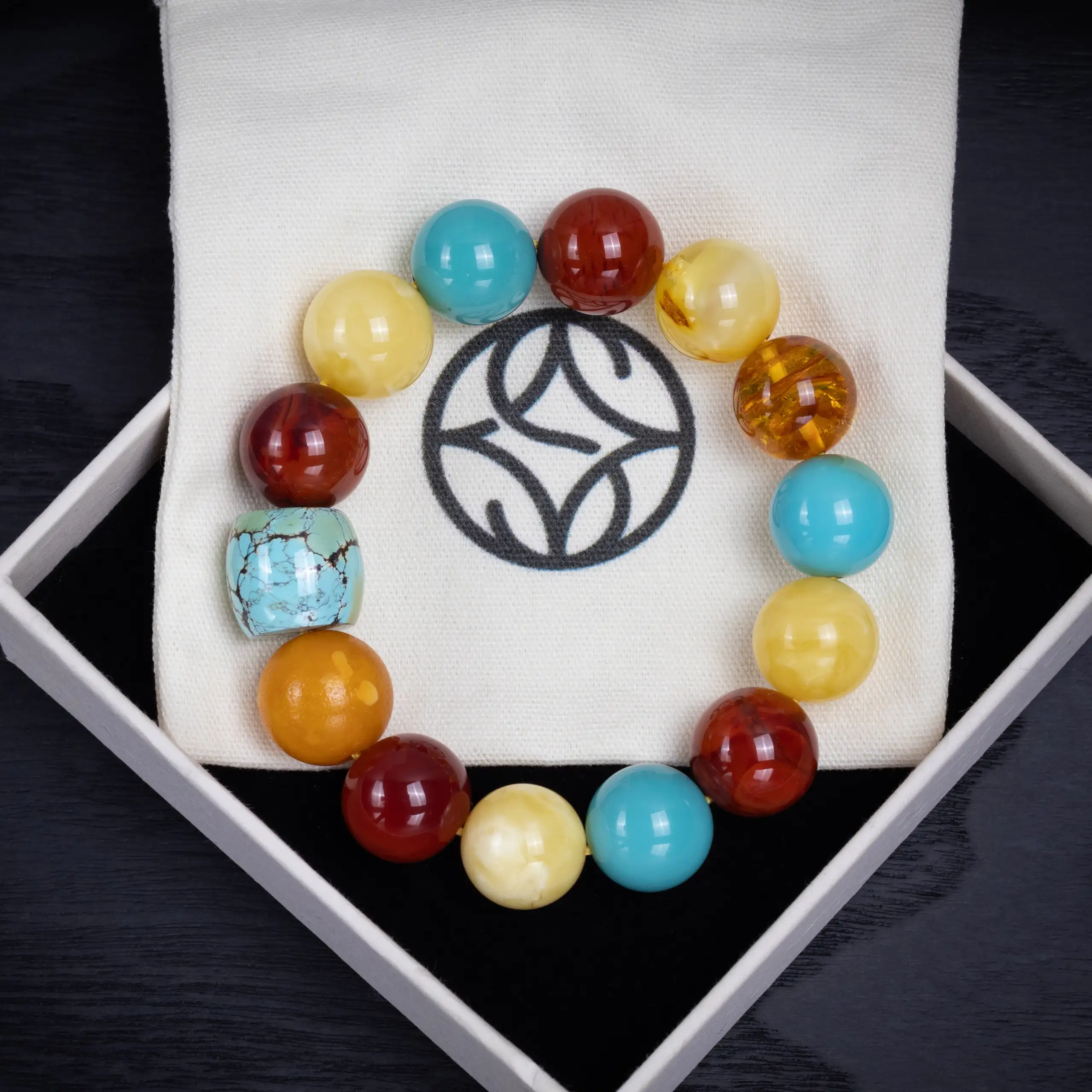 Natural Duobao Bracelet 14-15mm