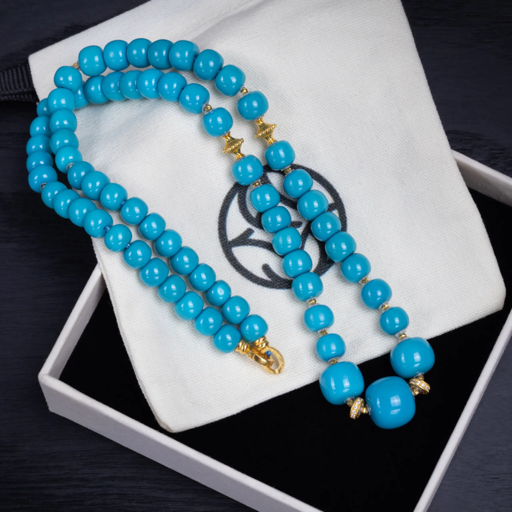 Natural High Porcelain Turquoise Necklace