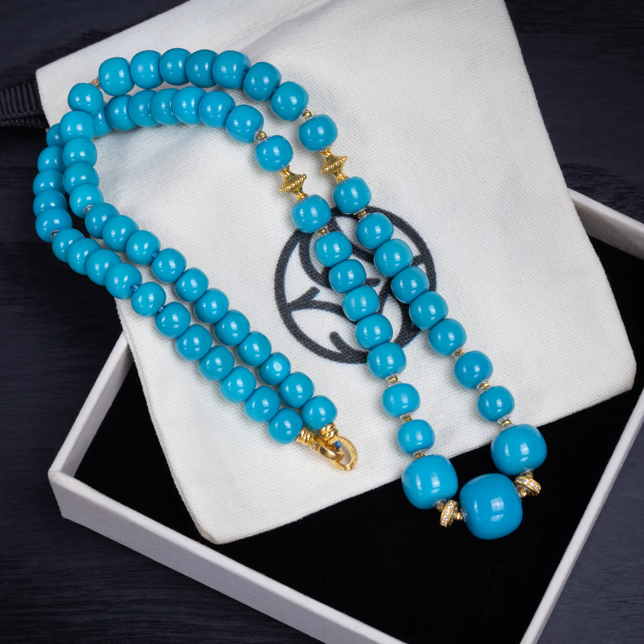 Natural High Porcelain Turquoise Necklace
