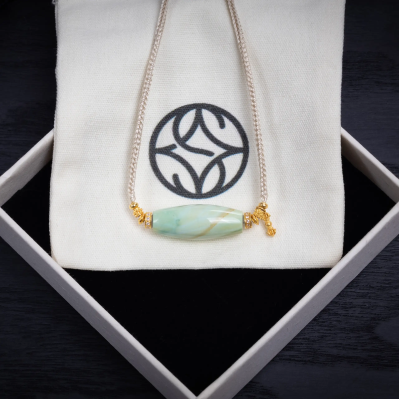 natural water ripple turquoise necklace